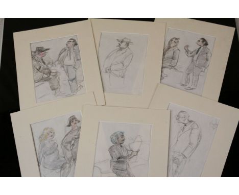 Lory Adler illustrator six original pen and graphite portrait illustrations (6)
