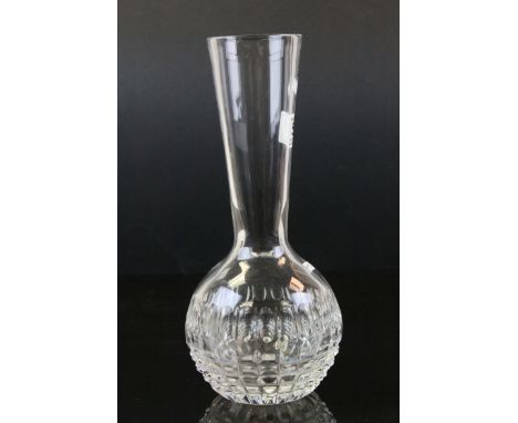 Waterford Crystal Fleurology Caroline 11" Bulbous and long necked vase 