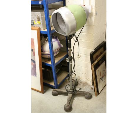 Standard Lamp converted from a Retro 1940's / 1950's  ' J W Holland, The Hairborne Dryer ' Salon Hair Dryer, 136cms high