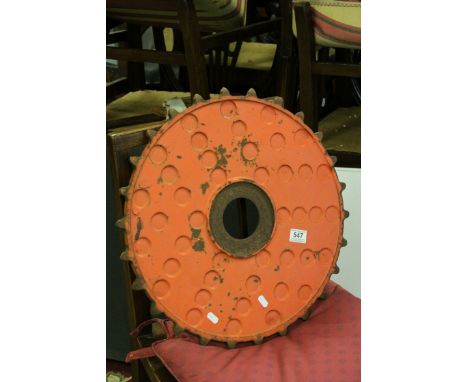 Large Vintage Iron Cog, 50cms diameter