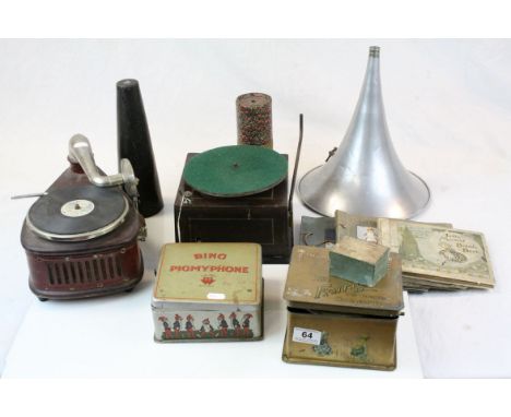 Four Child's Gramophones to include; Bing Pigmyphone, Bebephon &amp; The Fairy, a selection of Children's Records and two vin