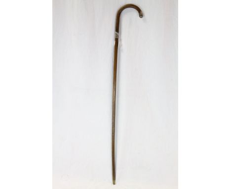 Antique silver mounted walking stick