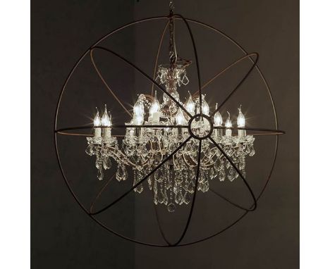 Timothy Oulton Large Gyro Crystal Chandalier The Gyro Crystal Lighting Collection is inspired by nineteenth century experimen