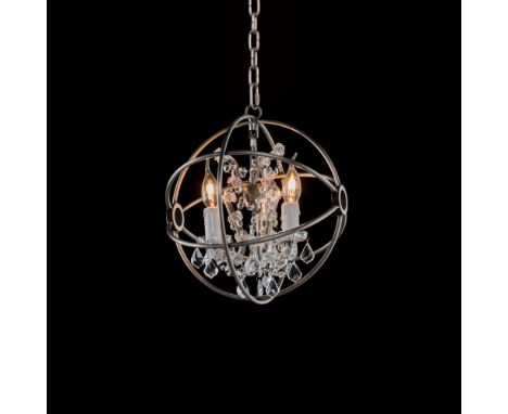 Timothy Oulton Gyro Crystal Chandelier Antique Rust Small The Gyro Crystal Lighting Collection is inspired by nineteenth cent