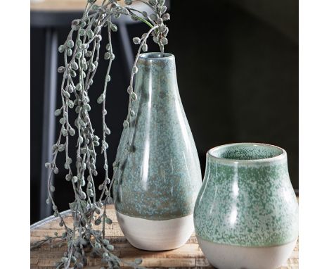Dales Ceramic Vase Set of 3 Green 140x125mm (6pk) (5011745420256)