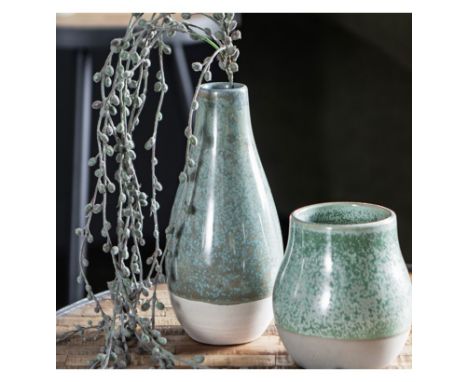 Dales Ceramic Vase Set of 3 Green 240x110mm (6pk) (5011745420249)