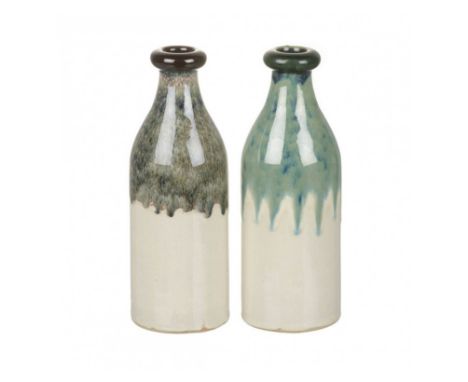 IND Coombe Ceramic Vase Sage Set of 2 220x80mm (5056315903517)