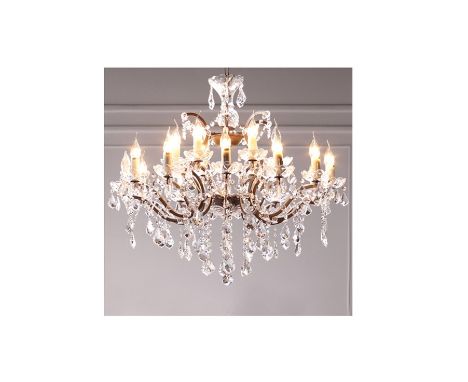 Crystal Chandelier 83cm The Crystal Chandelier collection is inspired by the elaborate designs of the late Georgian era.This 