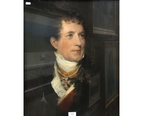 Circle of Sir Thomas Lawrence -Portrait of a gentleman, oil on canvas, 59 x 49 cm