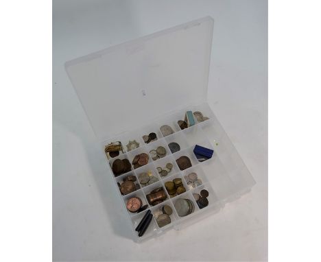 A 9ct gold and enamel Esso Long Service lapel pin set with a diamond, to/w various Victorian and later silver coins, four sil
