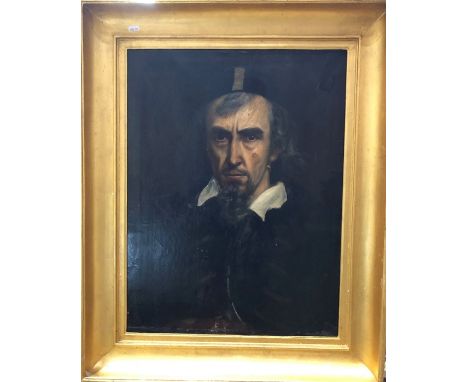 English school - Portrait of a bearded gentleman, oil on canvas, 62 x 47 cm