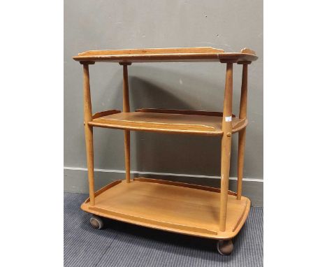 An Ercol three tier trolly 77 x 72 x 46cm