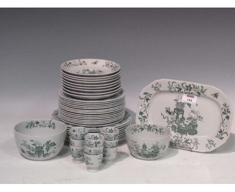 A Copeland Spode Bowpot Green dinner service