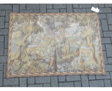 A silk tapestry panel 130 x 96cm