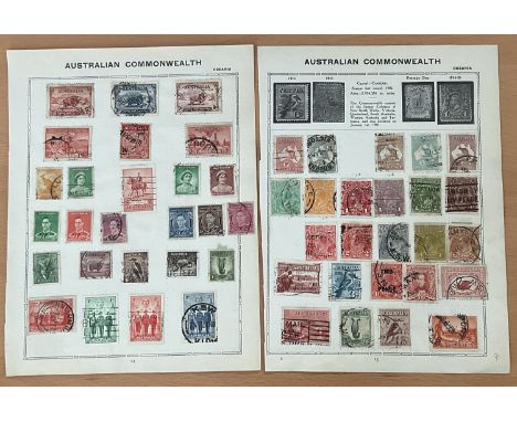 Australia Commonwealth Stamp Sheet on 3 pages.