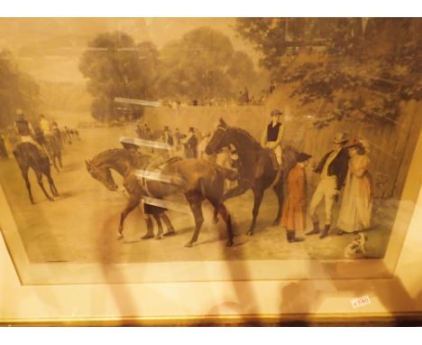 Framed and glazed antique print The Ruling Passion original by S E Waller 1885 54 x 79 cm 