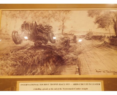 Framed print of The International Tourist Trophy Race 1937