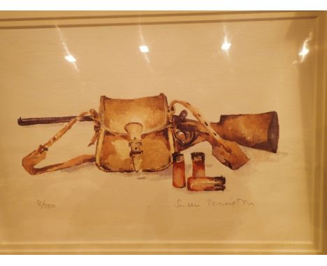 Susan Toinington limited edition 8/500 hunting theme print 30 x 45 cm 