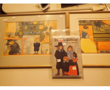 Copy of Fiona French book Hunt The Thimble purchased by vendor in 1993 in mint condition with all original papers including r