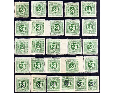 TRALEE AND DINGLE LIGHT RAILWAY AND TRAMWAY COMPANY: 1898-1920 MINT OR UNUSED SELECTION WITH SEVERAL BLOCKS OF THE FIRST ISSU