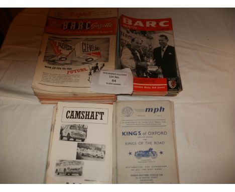 Cars/Bikes: Vintage magazines 1940's - 1960's. The BARC Gazette - The British Automobile Racing Club Publication, No. 255 Vol