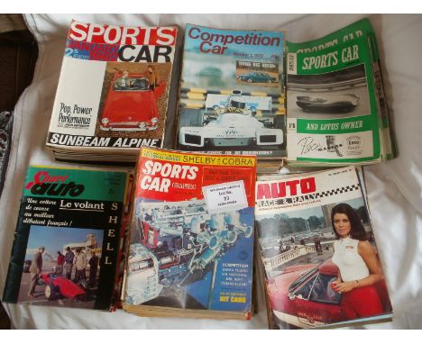 Motor Racing: Vintage and unusual magazines lot. Sport Auto (French) No. 17 02/1963 - No. 30 07/1964 (9); Sports Car Graphic 