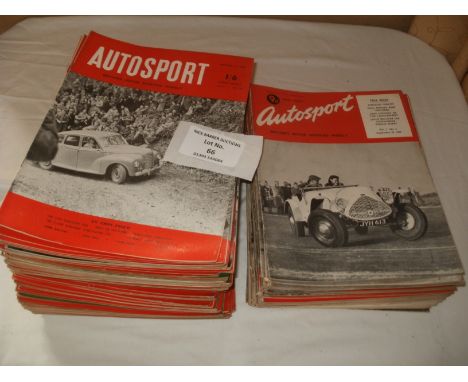 Motor Sport: Vintage Autosport weekly magazines 1950-53. 1950-Vol. 1 No. 6 29/09/50 - Vol.1 No 19 29/12/50 (13) 1951-Vol. 2 N