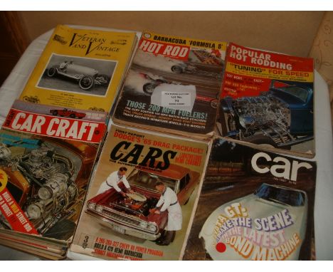 Car/Hot Rods: Mixed lot of 50's / 60's magazines, many American  inc.  The Veteran &amp; Vintage Vol. 1 No 2 - 12  09/56 - 08