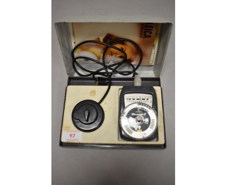 A boxed Leica Gossen Microsix L light meter