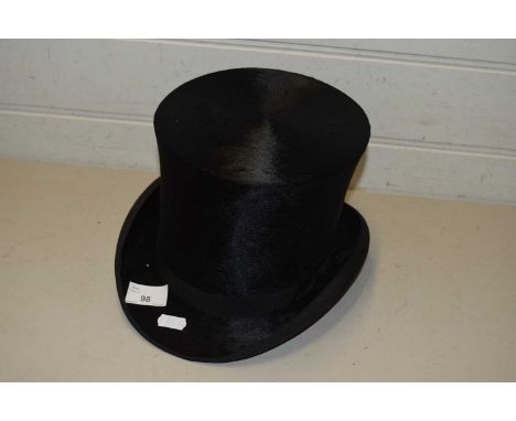 Vintage black top hat