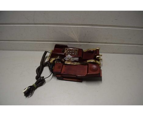 Novelty telephone formed as a vintage car