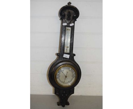 Late 19th Century barometer signed 'A.E Coe &amp; Son, Norwich'