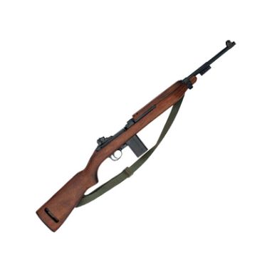 The M1 Carbine is a lightweight, semi-automatic rifle that was widely used by the United States military during World War II,