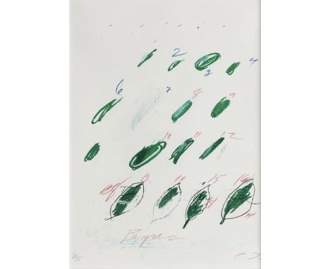 Cy Twombly (1928–2011) was an American painter, sculptor, and photographer, associated with the abstract expressionist and ne