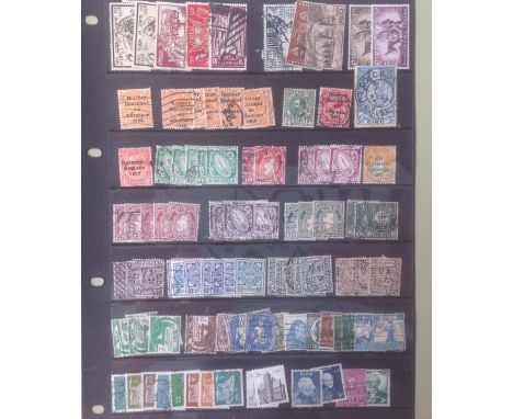 Four albums containing collections of, one album of Swedish First Day Covers, two printed Schauber albums of Italy, with bett