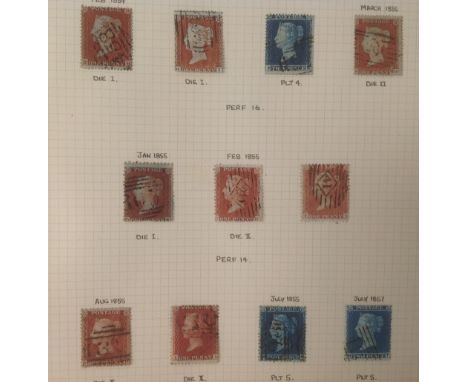Great Britain collection in Red peg album, 1841 to mid 1960s, fairly full but main value in early Victoria with a good showin