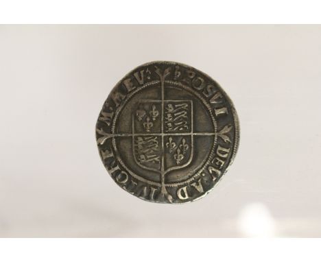 Elizabeth I Shilling, First Issue, mm LIS, with wire line and beaded inner circles, bust 1d ?, 1559-60