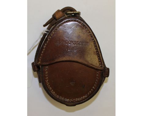 WW1 British Officers Compass. In leather case maker marked and dated "Brooks and Co. Ltd 1915."