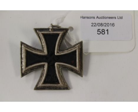 Third Reich Eisernes Kreuz 2. Klasse. Iron Cross 2nd class 1939. No ribbon. Ring stamped "24".