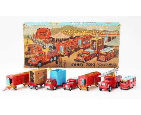 Corgi: A Corgi Major Toys No.23 Chipperfield Circus Models Gift Set, contained within original box together with an unboxed C