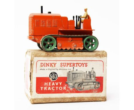 Dinky: A Dinky Supertoys Heavy Tractor, No.563, within original box. 