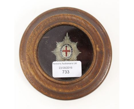 A framed Order of the Garter Star. Multi part construction in white metal and enamel.