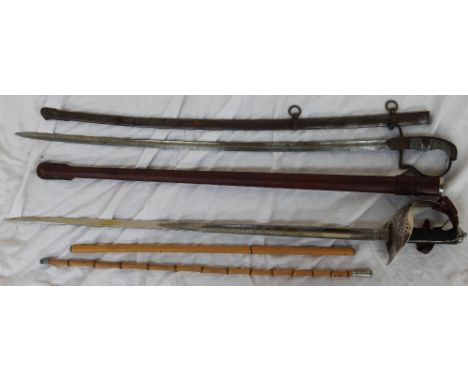 A George V Indian Army 1897 pattern infantry officers' sword, the 82cm straight blade stamped for Robt Mole &amp; Sons, Birmi