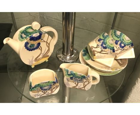 CLARICE CLIFF BIZZARE TEA SET