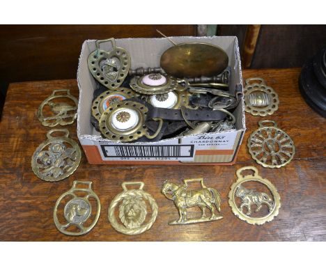 Horse Brasses - 19th century and later, some with ceramic targets