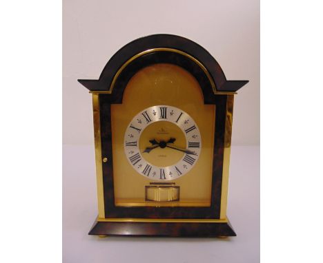 Jaeger LeCoultre Atmos V model Windsor in faux tortoiseshell case, the engraved dial with black Roman numerals, made between 