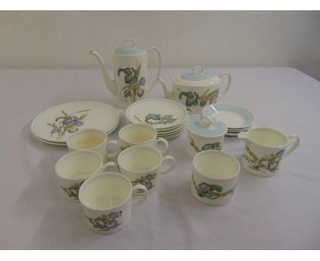 Wedgwood Susie Cooper tea and coffee set to include coffee pot teapot, sugar bowl and cream jug, cups saucers and plates