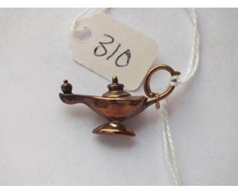 9ct Aladdin lamp charm 1.5g      