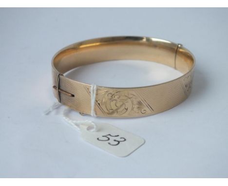 Rolled gold bangle        