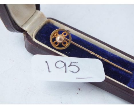 Boxed gold stick pin       